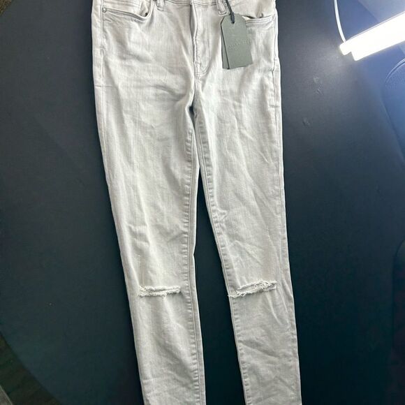 Allsaints Grace Slashed Grey Skinny NWT Size27 - Picture 12 of 13